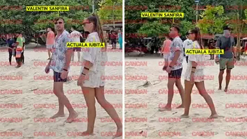 Valentin Sanfira a uitat-o deja pe Codruța Filip? Artistul a fost văzut cu o domnișoară misterioasă, copia fidelă a fostei sale soții