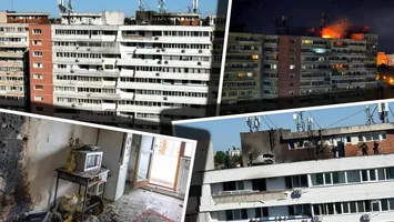 Locatarii blocului din Galați lovit de drona rusească se întorc în apartamente. În ce stare sunt cei doi răniți