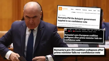 Reacții din presa internațională după căderea Guvernului Bolojan: „Urmează o nouă perioadă de instabilitate politică într-o țară UE”/”Rezultatul votului riscă să arunce din nou ţara în turbulenţe politice”
