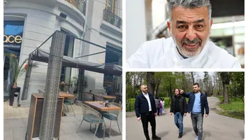 Ciprian Ciucu i-a demolat terasa lui Chef Joseph Hadad din centrul Bucureștiului