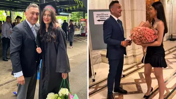 Fiica lui Ilie Dumitrescu a crescut și este o domnișoară superbă! Cum a apărut Mayra la festivitatea de absolvire