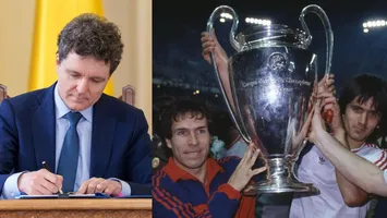 Nicușor Dan i-a decorat pe Anghel Iordănescu și jucătorii care au câștigat Cupa Campionilor Europeni cu Steaua București în 1986