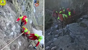 Tragedie evitată la limită în Bucegi: Un turist olandez a căzut într-o râpă în Munții Bucegi și a suferit multiple fracturi