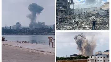 Bombardamente masive, raid al Israelului în Liban. Iranul ameninţă cu reluarea atacurilor VIDEO