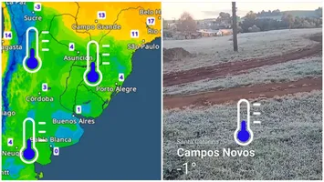 În timp ce Europa se confruntă cu canicula, America de Sud a fost acaparată de un val polar. Termometrele au arătat sub zero grade în anumite zone