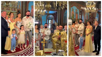 Laurențiu Reghecampf și Corina Caciuc și-au botezat cel de-al doilea copil. Partenera antrenorului a atras toate privirile