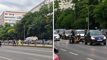VIDEO ȘOCANT! Un tânăr și-a înjunghiat tatăl în mijlocul străzii, ziua în amiaza mare, iar apoi a sărit la polițiști cu cuțitul