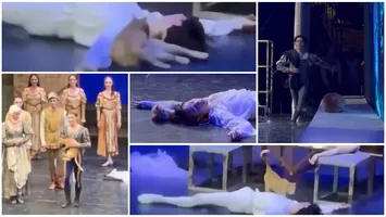 O pisică a urcat pe scenă în timpul spectacolului „Romeo și Julieta”. Momentul a devenit viral: „A furat spectacolul”