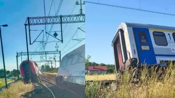 Două trenuri de călători s-au ciocnit în Polonia. Ambele au deraiat după coliziune