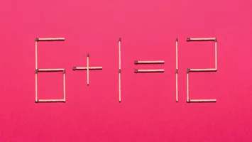 Test de inteligență: Poți corecta ecuația 6+1=12 mutând un singur băț de chibrit? Ai 25 de secunde