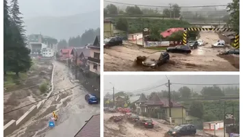 „Combo” meteo periculos de furtuni şi inundaţii. COD ROŞU în Bucureşti, a fost emis Ro-Alert. UPDATE: Viitură mare la Buşteni