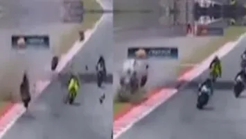 Imagini şocante cu momenul exploziei în care a murit motociclistul român Adrian Rus-Sinner VIDEO