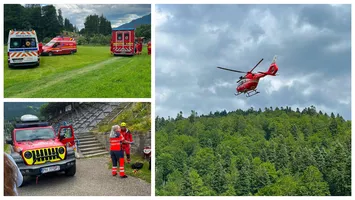 Incident grav în Bușteni. Patru alpinişti s-au prăbuşit aproximativ 10 metri, în zona Valea Albişoarei. O femeie a murit – UPDATE