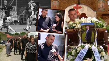 Exclusiv / Eugen Trică, în lacrimi la înmormântarea lui Gabi Mureșan. Este distrus de durere după pierderea fostului coleg. ”România a pierdut un mare om”
