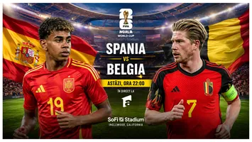 Spania – Belgia 2-1 la Cupa Mondială 2026. Merino salvează din nou „La Furia Roja”, semifinală cu Franţa pentru campioana Europei!