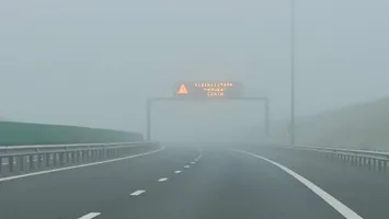 Alertă meteo! Ceață pe Autostrada A2, între Fetești și Cernavodă. Vizibilitate redusă sub 100 de metri