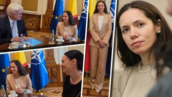 Mirabela Grădinaru, apariție impecabilă la întâlnirea oficială cu delegația UNICEF: „Felul în care avem grijă de copii va modela societatea”
