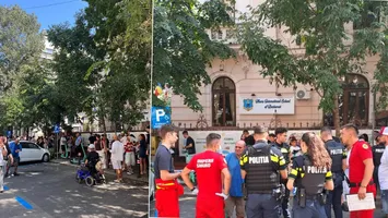 Bătaie la patiseria din Piața Amzei după scandalul cu Mița Biciclista. Poliția a intervenit imediat