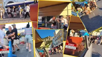 Bătaie în toată regula într-o destinație de lux celebră. Și-au împărțit pumni, picioare și scaune în văzul tuturor: „Imaginile sunt îngrijorătoare. Este inacceptabil să vezi oameni luptându-se cu scaune, lovindu-se cu pumnii și picioarele în plină zi” VIDEO