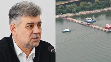 Marcel Ciolacu critică dur operațiunea de scufundare a barjelor în Dunăre: „Nu s-a întâmplat nimic, fiindcă normal că s-au schimbat curenții, era logic. Să vedeți cât o să ne coste să le scoatem de acolo”