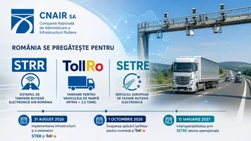Noul sistem de taxare rutieră TollRo intră în vigoare la 1 octombrie, anunță CNAIR. Ce șoferi vor plăti în funcție de kilometri parcurși