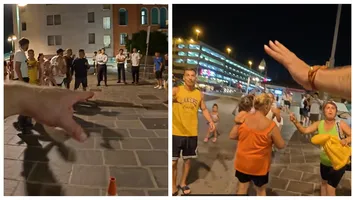 VIDEO EXPLOZIV Hoții de buzunare români s-au bătut ca-n ”Șapte păcate” cu activiștii civici din Veneția. ”Attenzione, borseggiatori!”