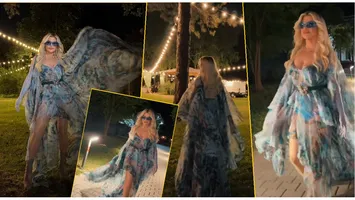 Loredana Groza nu se uită la bani. Apariție wow într-o rochie îndrăzneață, care costă o mică avere. Trena uriașă și accesoriile completează ținuta scumpă VIDEO