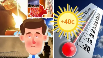 Furtuni după caniculă în România. Unde se mențin temperaturi de 40 de grade