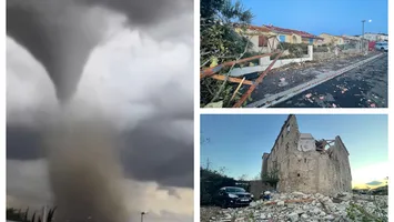 VIDEO Tornadă devastatoare în Franţa. În România, ANM anunţă zile de vară şi în septembrie