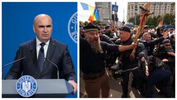 Bolojan, mesaj după protestul de marți care a degenerat: ”Nimic nu îi poate scuza pe cei care deturnează aceste manifestări și instigă la violență”