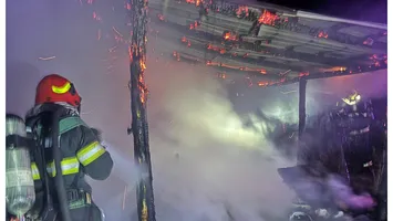 Incendiu devastator în Vâlcea. O fetiță de doi ani și mama ei au murit în flăcări