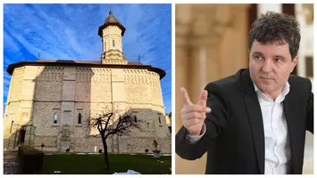 Nicuşor Dan s-a dus la mânăstirea Dragomirna după desemnarea lui Siegfried Mureşan