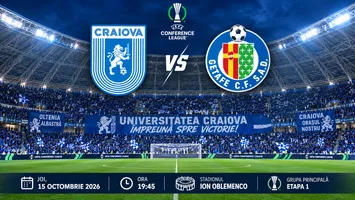 LIVE Universitatea Craiova – Getafe (ora 19:45) ONLINE VIDEO în Conference League. Arde Bănia! Cine transmite meciul în direct la TV