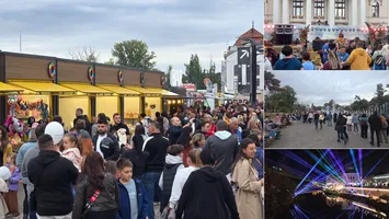 FOTO Ilie Bolojan, surprins alături de Oana Gheorghiu şi Mihai Jurca în ultima seară a festivalului de la Oradea. Peste 2 milioane de lei alocate de Primărie pentru cea mai scumpă ediţie a evenimentului