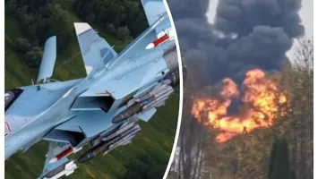VIDEO Avion prăbuşit în Rusia. Piloţii s-au catapultat înainte de impact