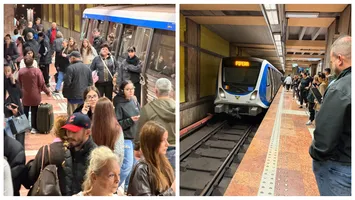 Trafic oprit la metrou, pe magistrala M2. Un tânăr de 20 de ani s-a aruncat pe șine în stația Constantin Brâncoveanu