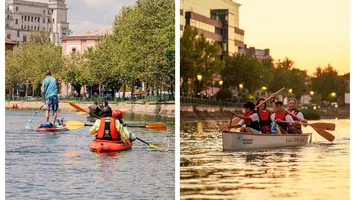 Plimbări gratuite cu barca pe Dâmbovița. Primăria București deschide un nou debarcader