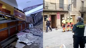 Un bar s-a prăbușit peste clienți în Spania. Zeci de oameni au rămas prinși sub dărâmături, iar 11 au ajuns la spital VIDEO