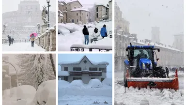 Ciclon cu zăpadă peste Europa. Cod roșu de ninsori și ger în Grecia. Alertă meteo pentru Bulgaria. Trafic paralizat în Italia, Austria și Slovenia