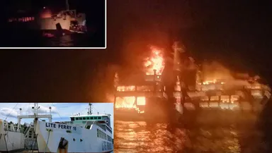 VIDEO Cel puţin 31 de persoane au murit şi 7 sunt date dispărute în urma unui incendiu izbucnit la bordul unui feribot în Filipine