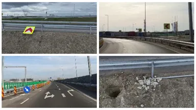 Numeroase nereguli pe o porțiune proaspăt inaugurată din Autostrada A0! CNAIR: ”Nimeni nu a observat că lipsesc astfel de indicatoare”