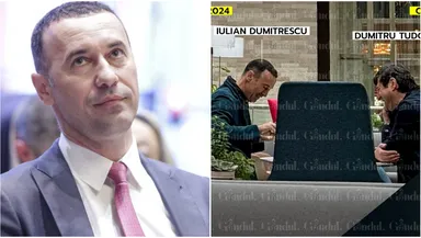 ”Baronul Lamborghini” a încălcat controlul judiciar! Iulian Dumitrescu a ieșit la cafea cu vicele Consiliului Județean Prahova. Cei doi răsfoiau hârtii în plină zi