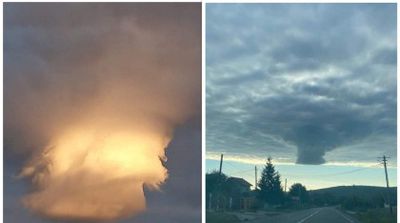 Orașul din România acoperit de un nor uriaș în această dimineață. Oamenii au crezut că sunt loviți de tornadă!