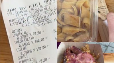 Ireal! Cât a plătit un bărbat pentru un ciolan cu varză călită, șorici și cartofi prăjiți la Târgul de Crăciun din București