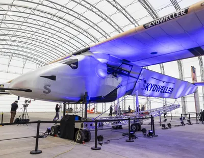 A solar-power plane being tested off the Mississippi coast is capable of flying around the globe without fueling