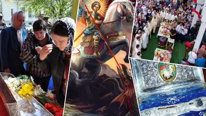 Calendar ortodox 23 aprilie 2025. Sfântul Gheorghe, cruce roşie. De ce se pun crenguţe de salcie la porţi, iar chipul ursitului se vede oglindit într-un vas cu apă