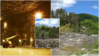 VIDEO Pericol iminent de prăbușire la Salina Praid. Apa pătrunde în subteran, utilajele și muncitorii au fost evacuați, autoritățile cu convocat Comitetul de urgenţă