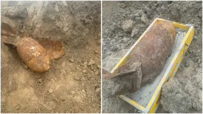 Bombă de aviație de 100 de kilograme, descoperită pe un teren din Satu Mare. Ce spun specialiștii