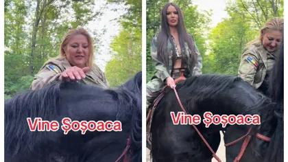 „Amazoana” Diana Şoşoacă vrea să fie pe cai mari în politică VIDEO