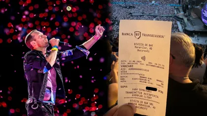 EXCLUSIV Prețuri halucinante la concertul Coldplay. Cât a plătit un bucureștean pentru două ape, două doze de Cola Zero și popcorn